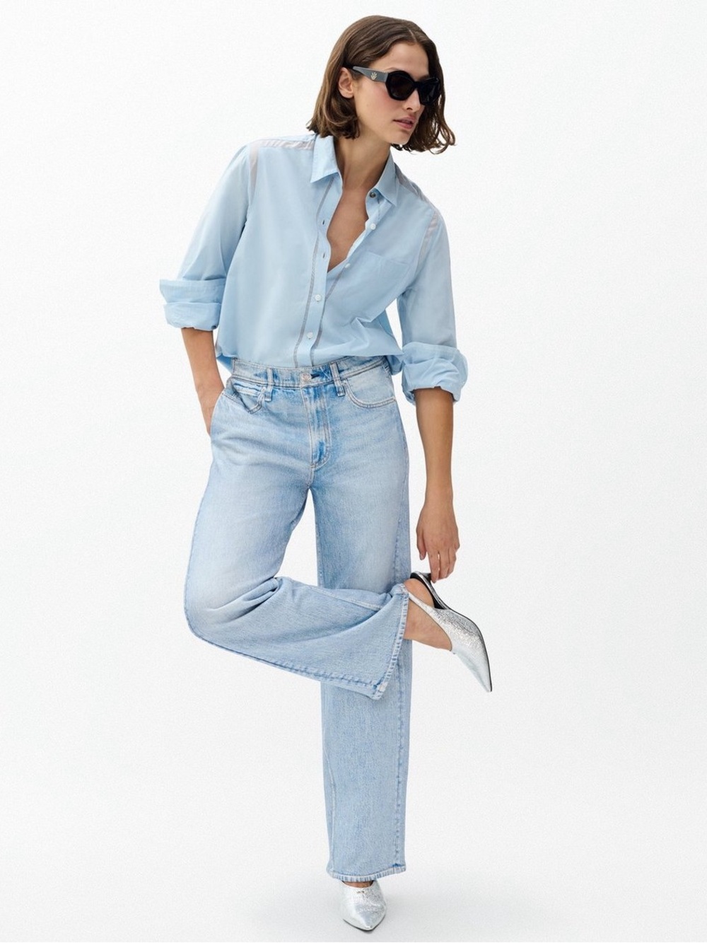 Rag & bone Miramar Wide-Leg Pant Cotton Terry Aria